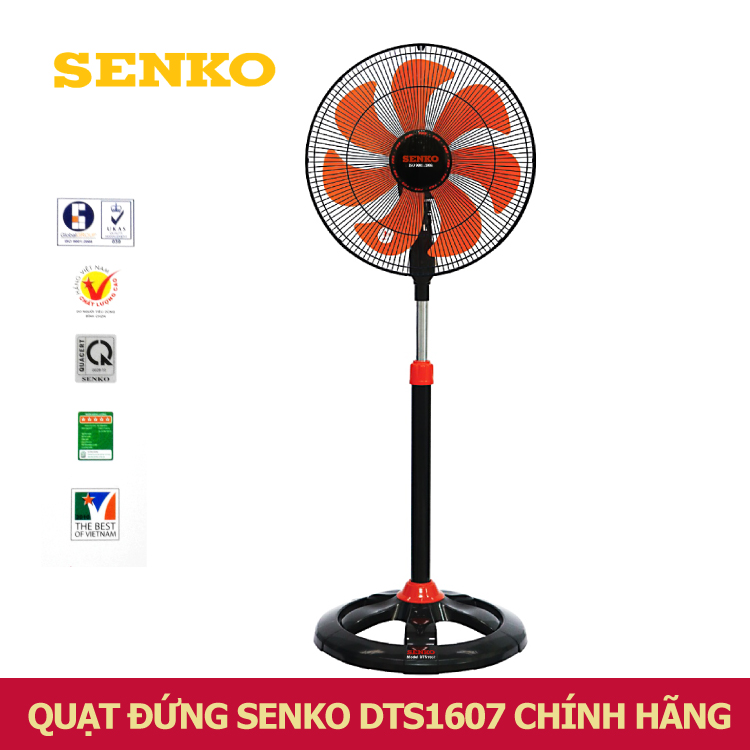 Combo thùng 2 cái Quạt đứng Senko DTS1607 - Hàng chính hãng (giao màu ngẫu nhiên)