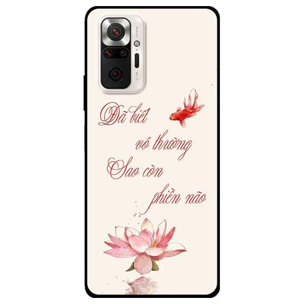 Ốp lưng dành cho Xiaomi Xiaomi Redmi Note 10 - Redmi Note 10 Pro - mẫu Sen Hồng Và Cá