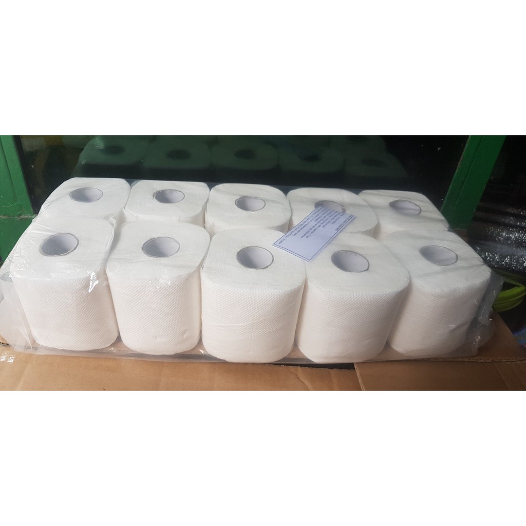 Giấy cuộn vệ sinh có lõi lốc 10 cuộn supply mềm mịn, an toàn sử dụng