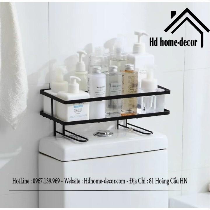 ️️ Kệ sắt đa năng để đồ gọn đẹp trên bồn cầu , phòng vệ sinh , chất liệu sơn tĩnh điện ,không cần khoan đục