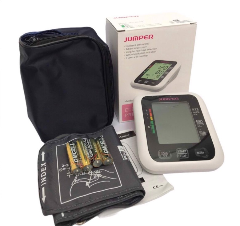 (Hàng chính hãng) Combo máy đo nồng độ oxy trong máu SPO2 và nhịp tim JPD-500E và Máy đo huyết áp bắp tay JPD-HA100
