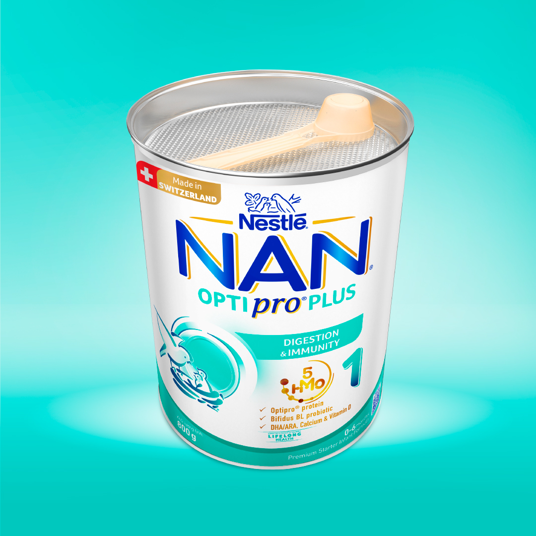 Thùng 6 lon Sản Phẩm Dinh Dưỡng Nestlé NAN OPTIPRO PLUS 1 800g/lon