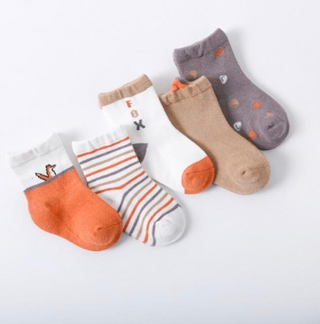 Sét 5 Tất Cổ Cao Dễ Thương Cho Bé_Tất Thu Đông Du.An Kids (897)