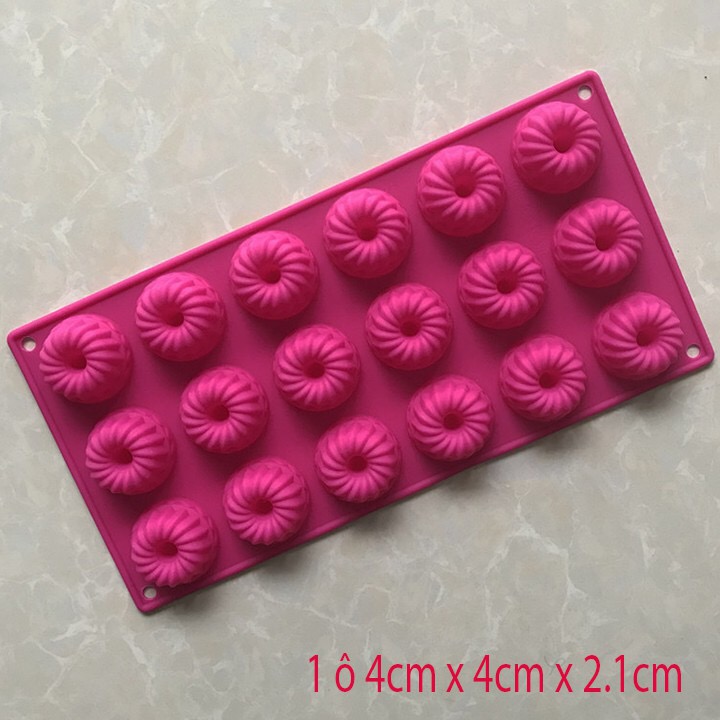 Khuôn silicon donut xoắn