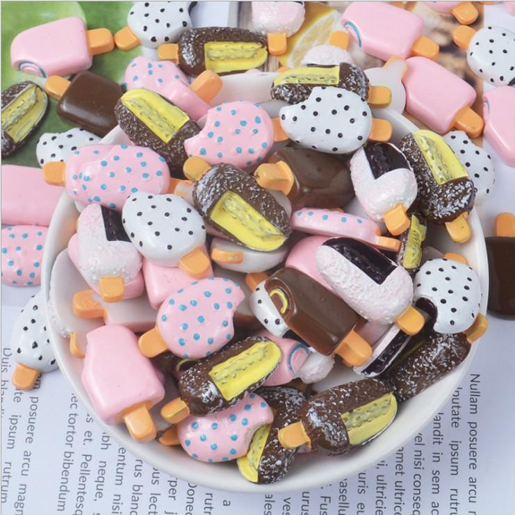 Chuyên Charm * Charm các mẫu kem que nhỏ xinh dễ thương dùng trang trí vỏ điện thoại, dán Jibbitz, DIY