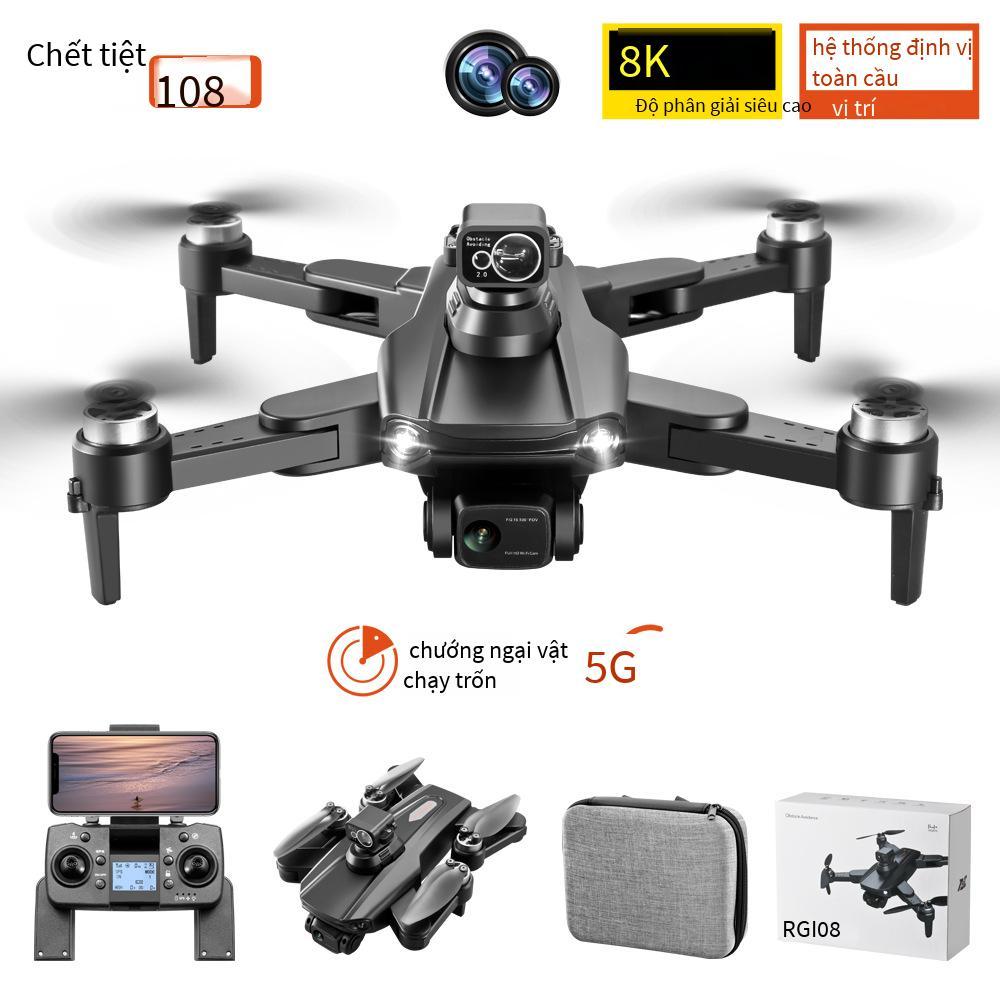 Giao hàng nhanh RG108 UAV 360° Tránh chướng ngại vật HD Camera kép Chụp ảnh trên không GPS không chổi than Công suất thấp trở lại Quadcopter