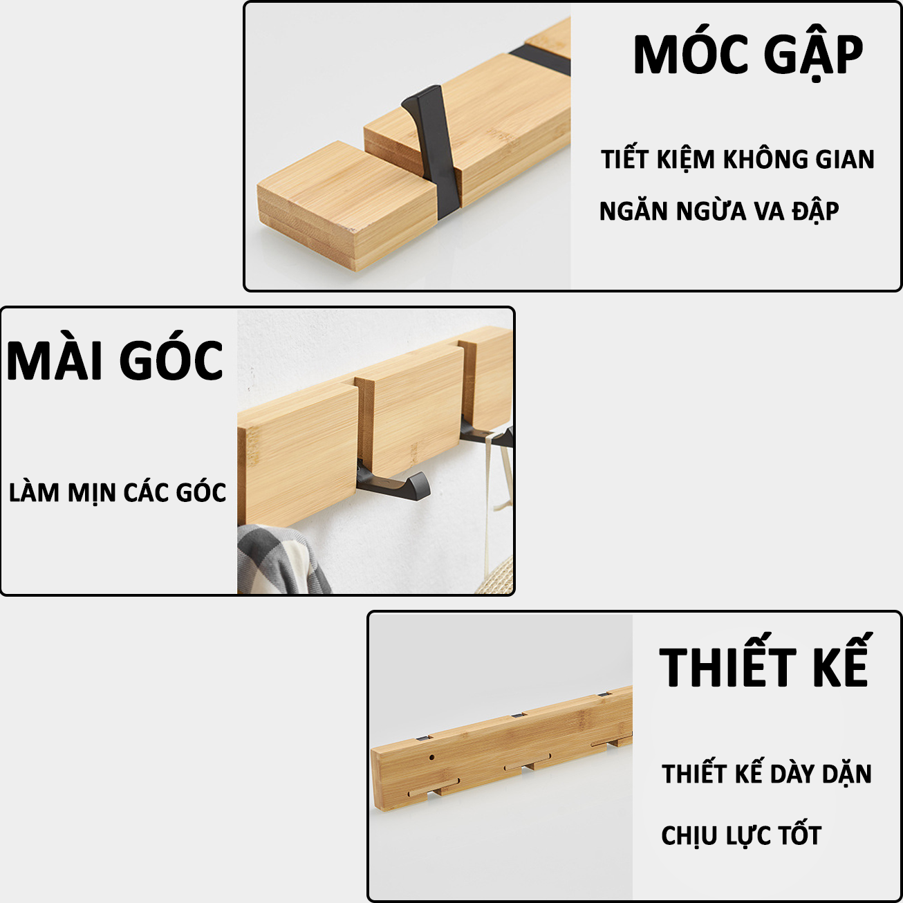 Móc treo quần áo, treo đồ đa năng không phải khoan đinh vít- K1653