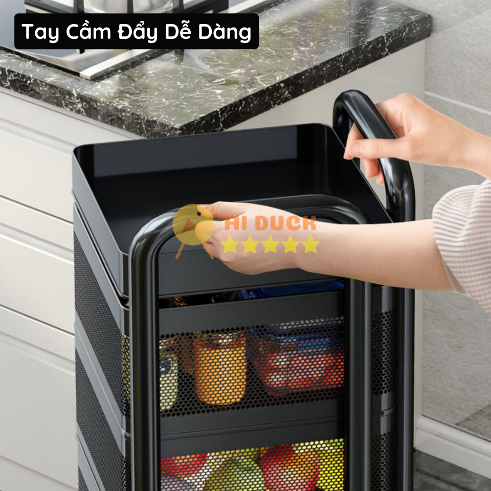 Kệ Xoay Vuông 360 Độ Tiện Ích, Chất Liệu Thép Carbon Siêu Bền, Tiết Kiệm Không Gian Thông Minh