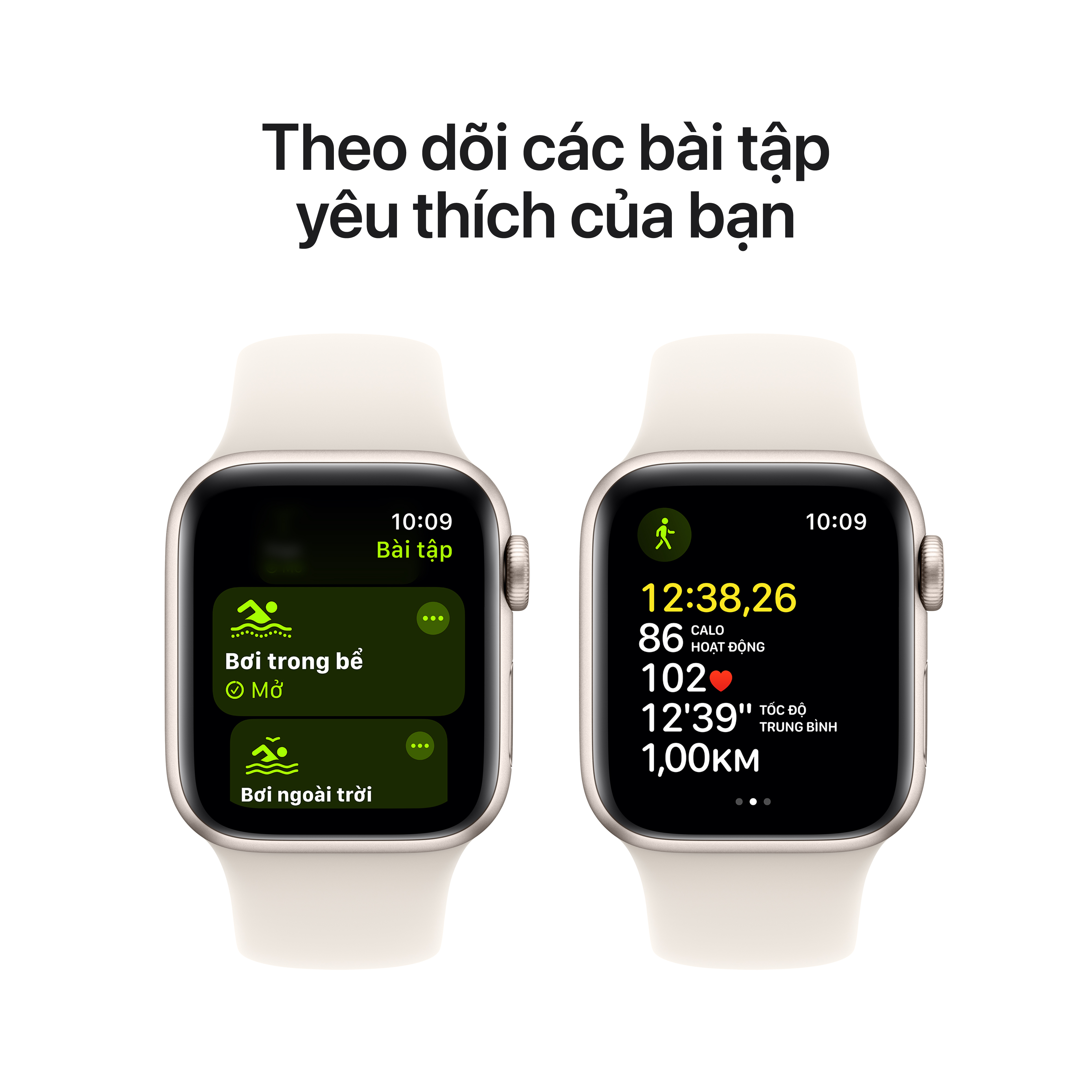 Apple Watch SE 2024 GPS (Viền nhôm, dây cao su)