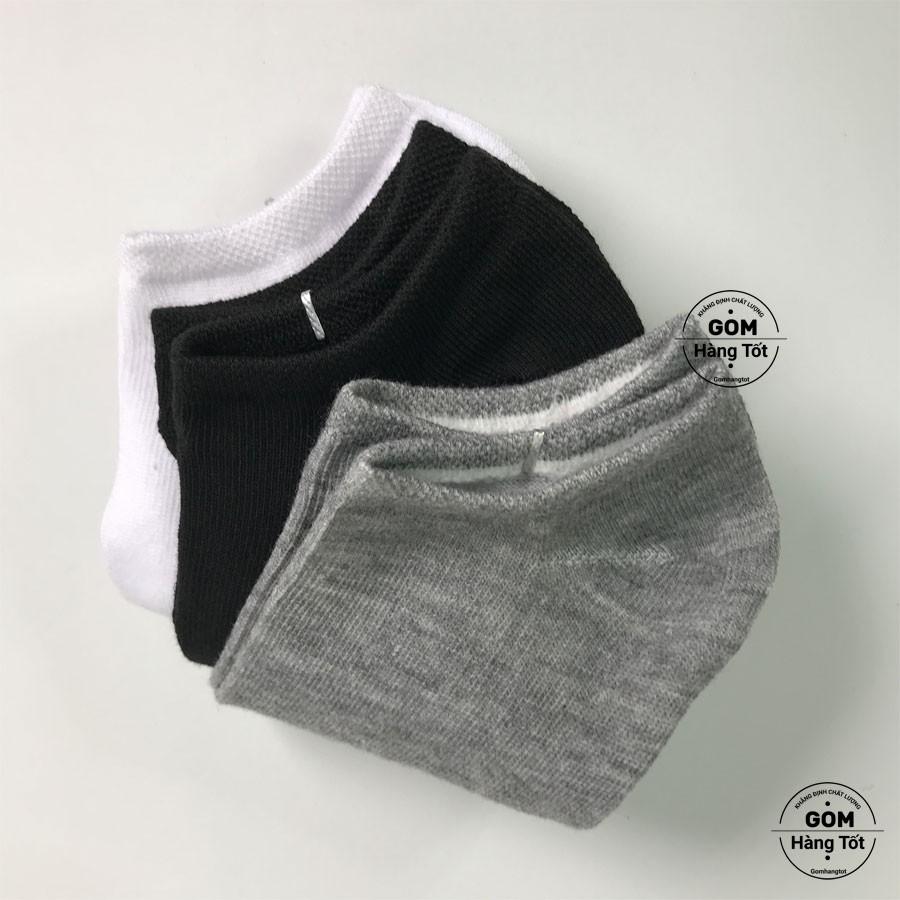Vớ Trơn Cổ Ngắn, Tất Cổ Ngắn Nam/ Nữ vải cotton chuẩn xuất Nhật
