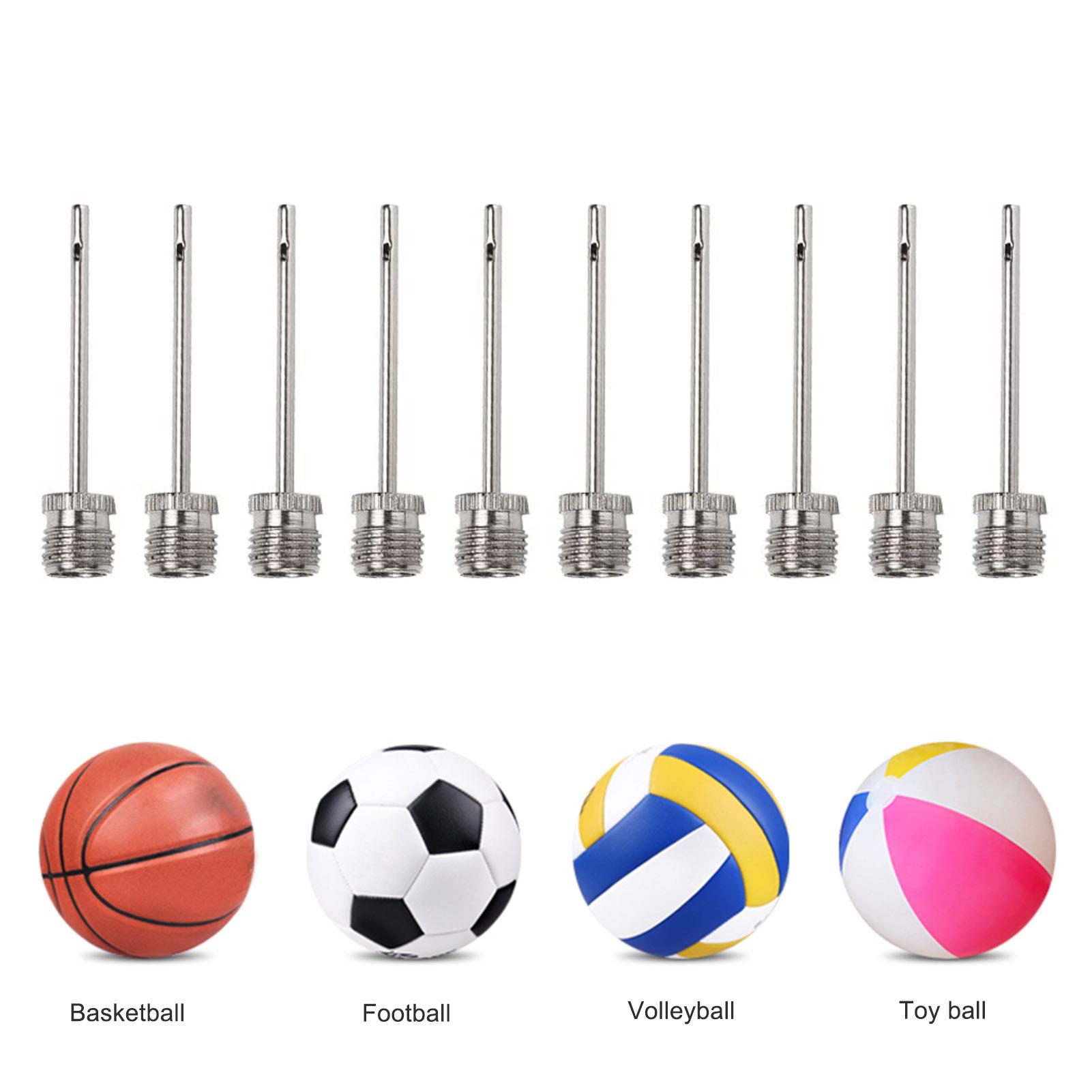 Set 100 kim bơm bóng bầu dục/ bóng chuyền bằng thép không gỉ