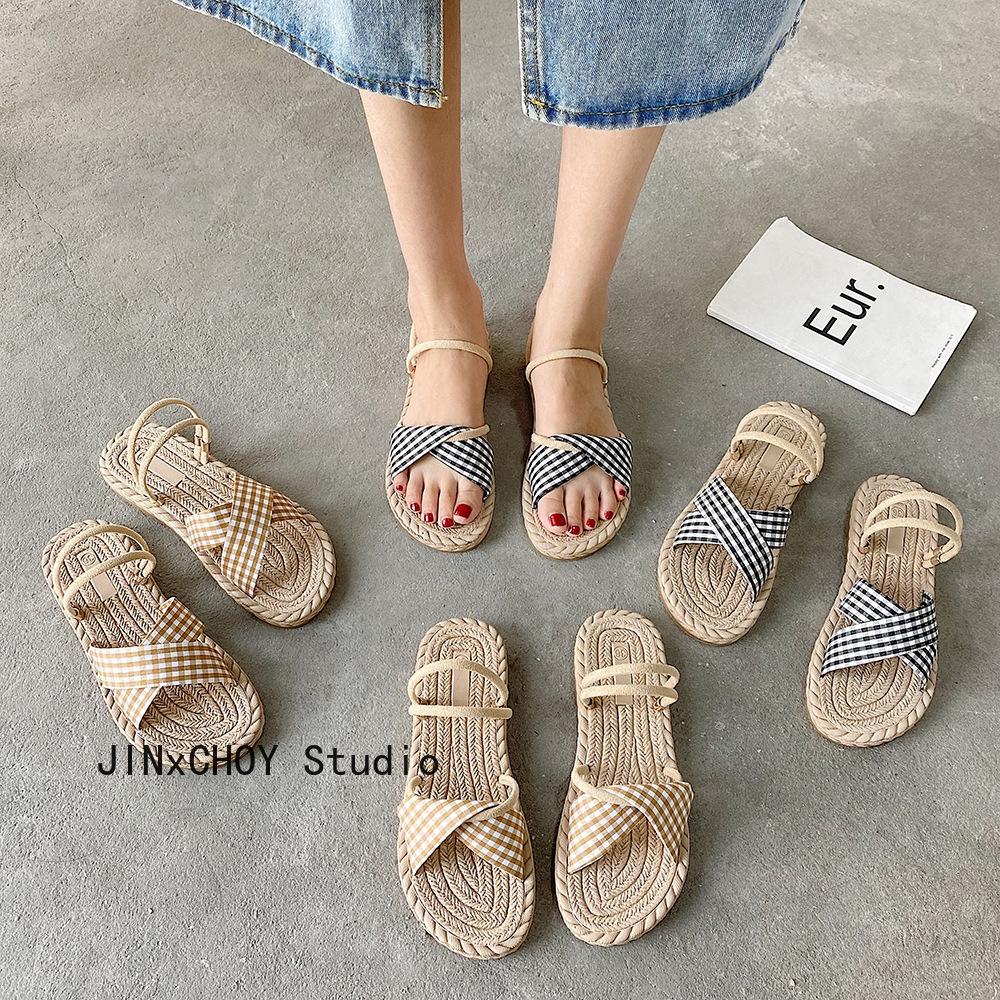 Giày sandal đế bằng thoải mái thời trang cho nữ