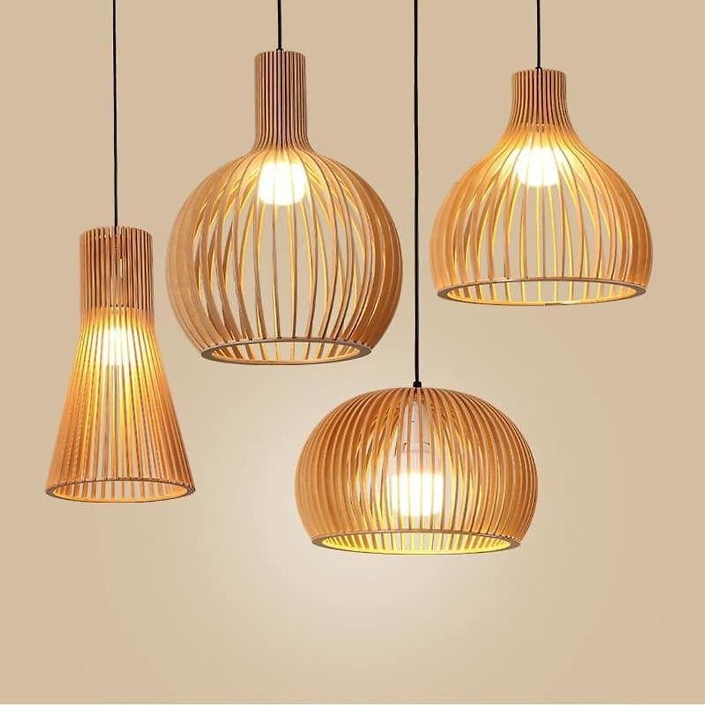 5 MẪU Đèn Gỗ Trang TRí Cafe, Nhà Hàng Độc Lạ