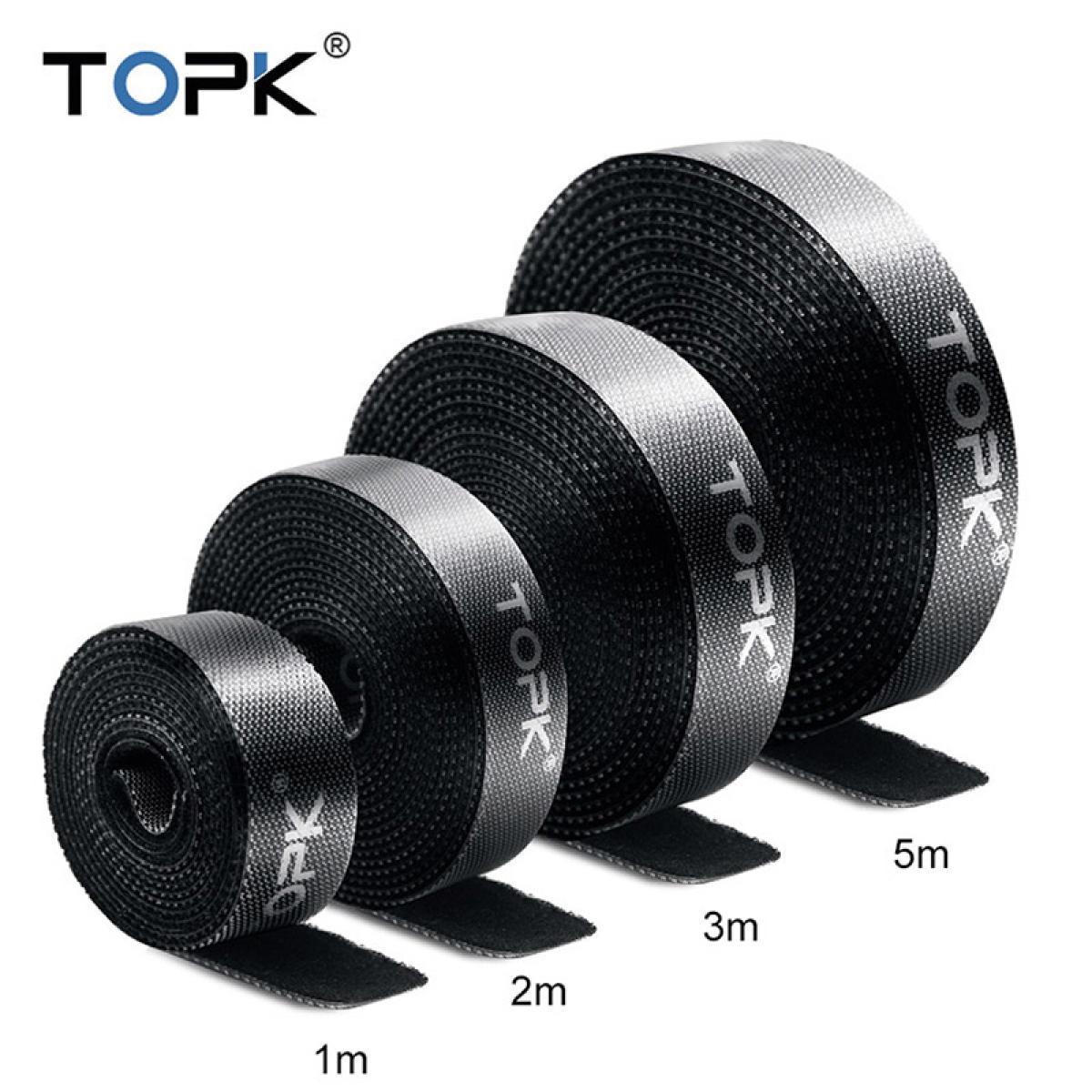 Bộ kẹp giữ dây cáp TOPK J01 đồ quấn dây tai nghe, dây cáp máy chiếu HDMI, dây chuột cho iPhone Samsung Huawei Xiaomi - Phân phối bởi TOPK VIỆT NAM