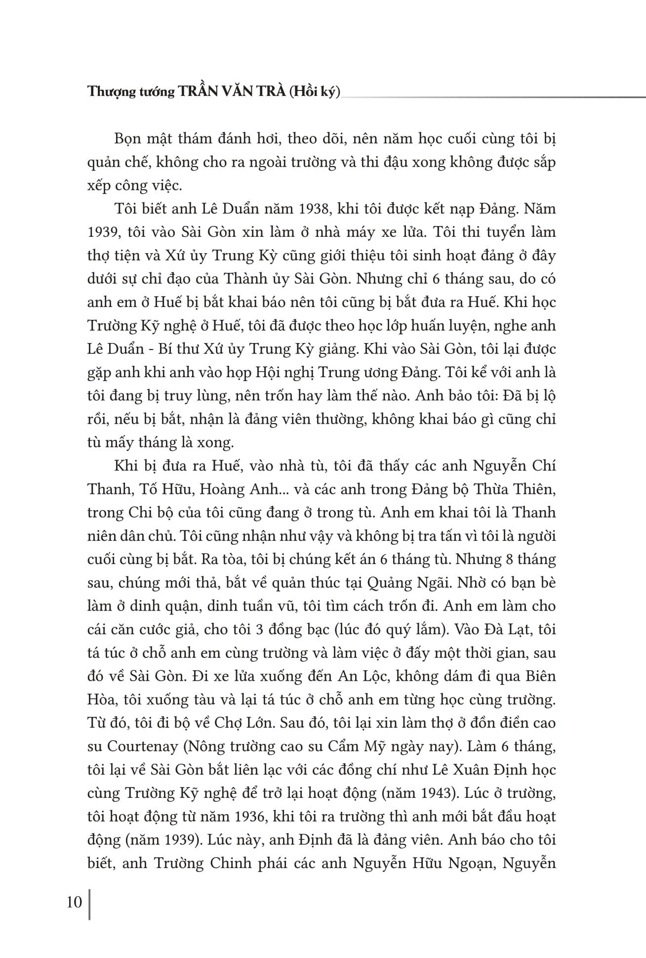 Sách - Hồi Ký Thượng Tướng Trần Văn Trà - Hành Trình Từ “Ra Đi Hai Bàn Tay Trắng” Đến “Trở Về Một Dải Giang San” Và Những Trang Bản Thảo Còn Dang Dở