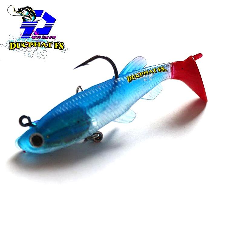 Mồi Câu Cá Giả Bằng Nhựa Mềm , Mồi giả lure cá lóc, chẽm 90mm/14g - M001
