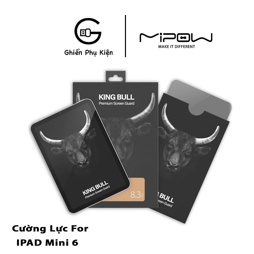 Miếng Dán Cường Lực MIPOW KINGBULL PREMIUM HD dành cho IPAD MINI 6 - Hàng Chính Hãng