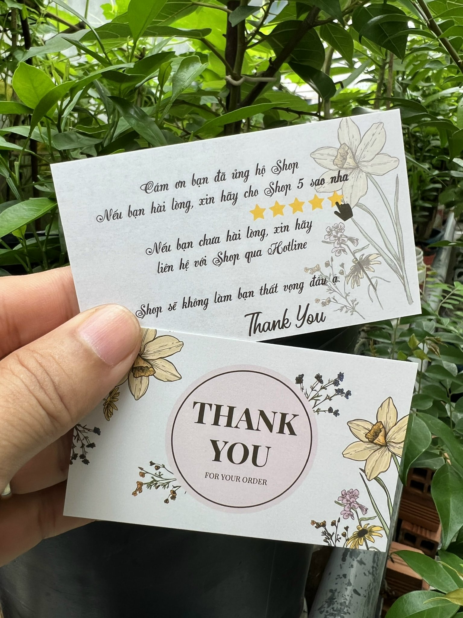 Combo 100 card Cảm Ơn, Card Thank You, Thiệp Cảm Ơn Khách hàng