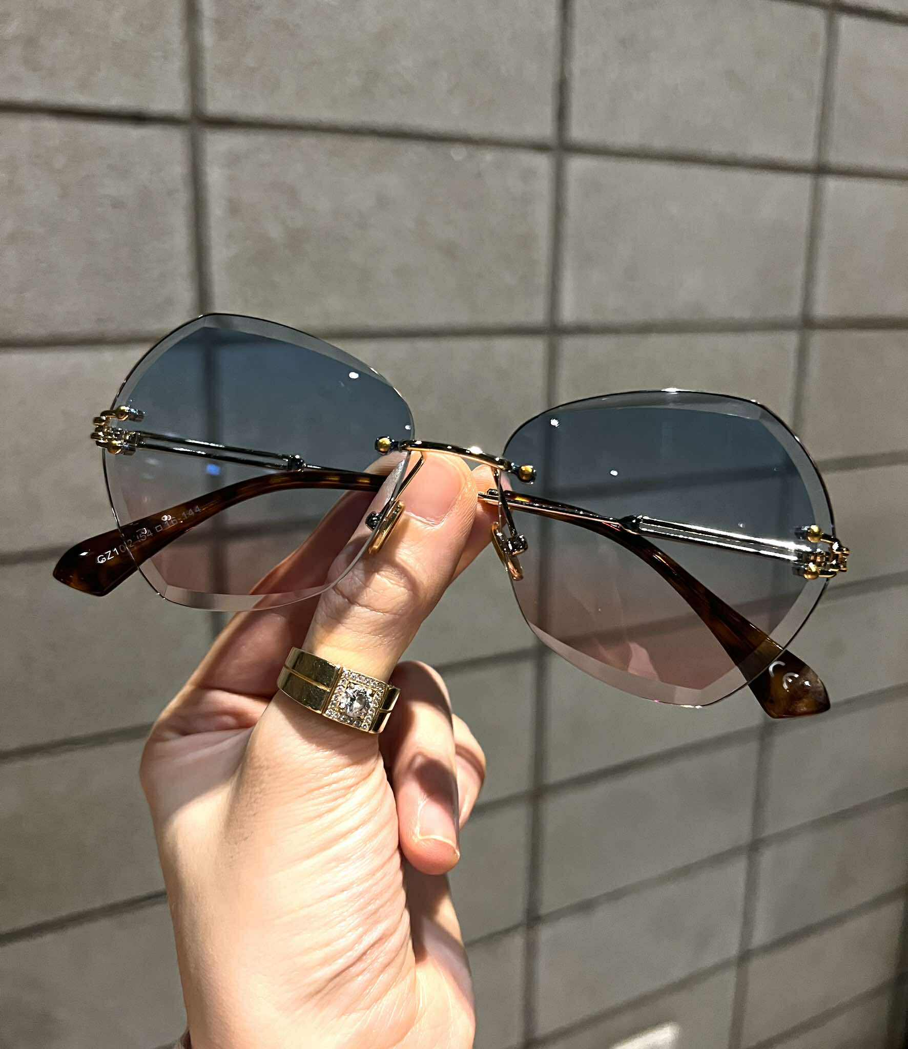 Kính mắt nữ cao cấp Mắt khoan dễ đeo không kén mặt thời trang Hàn Quốc