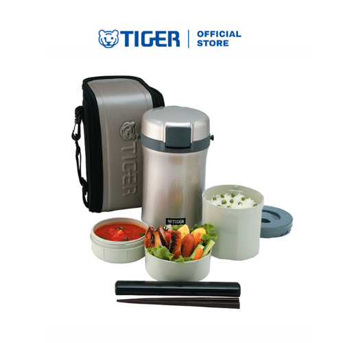 Hộp đựng cơm giữ nhiệt Tiger 3 ngăn LWU-B200 (1.41L)