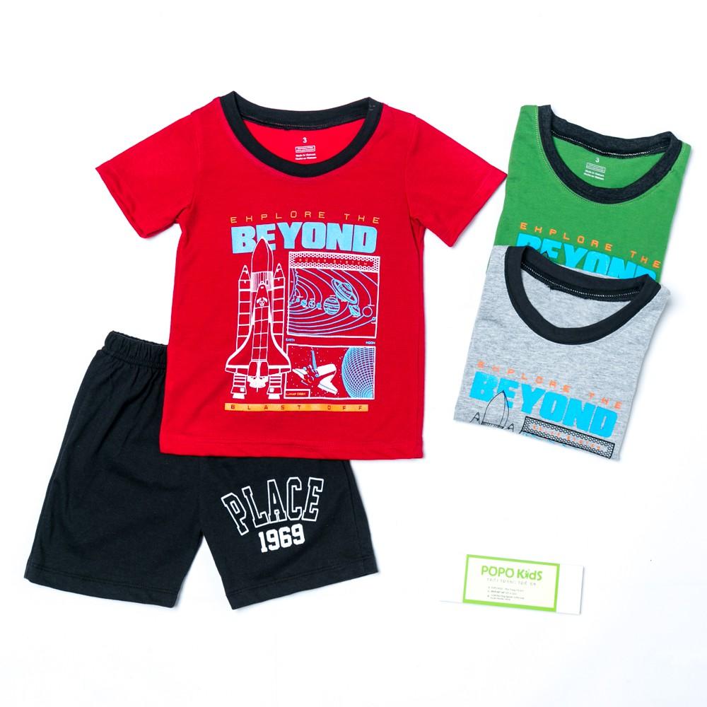 Bộ cộc tay bé trai, đồ bộ bé trai