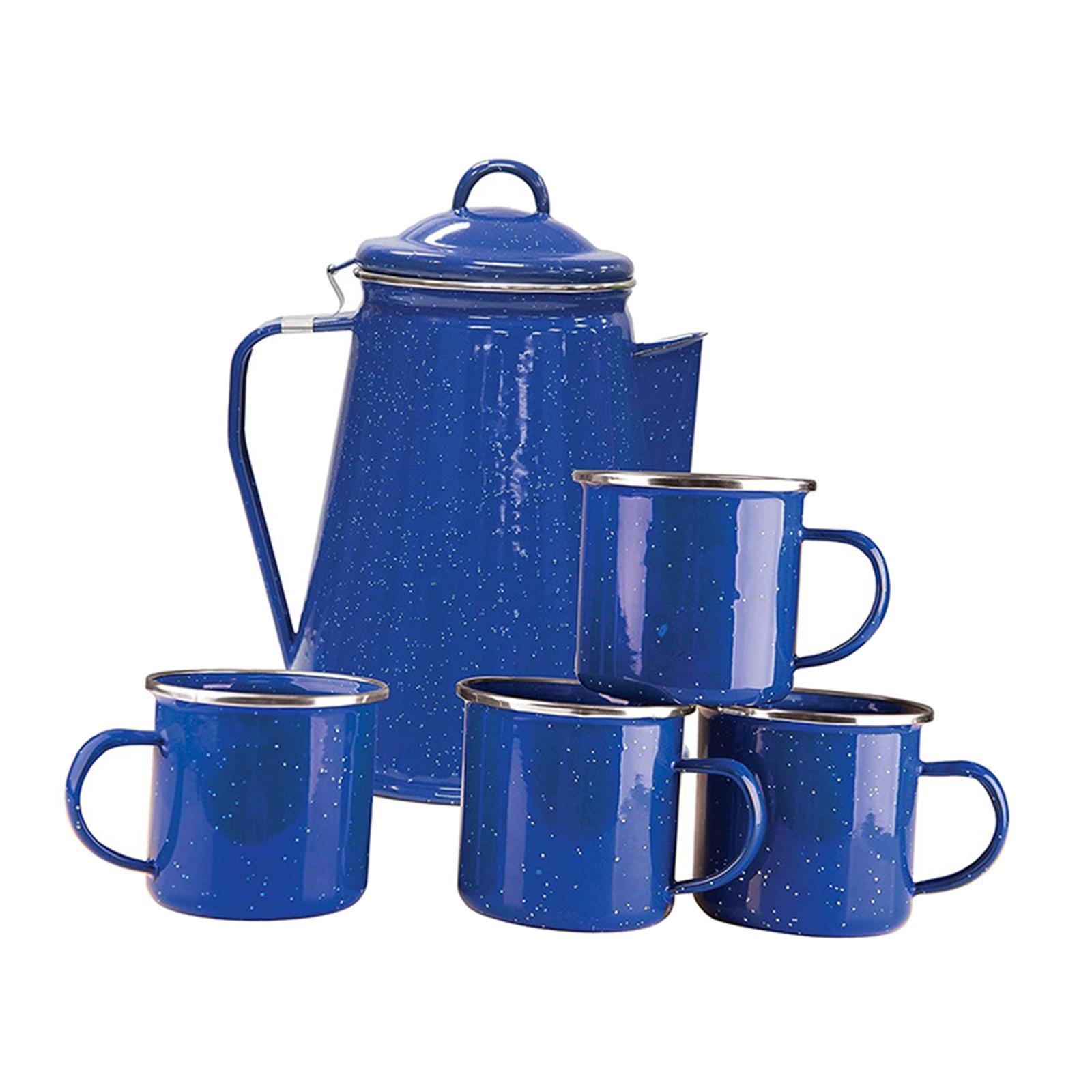 Enamel Coffee Kettle Water Pot Durable Cold Water Tea Pot Outdoor Coffee Pot