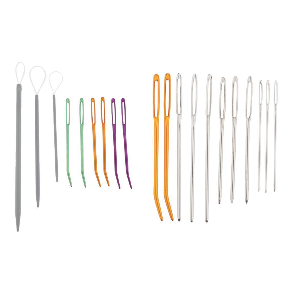 2Set Hand Sewing Knitting Darning Threading Supply & Threader