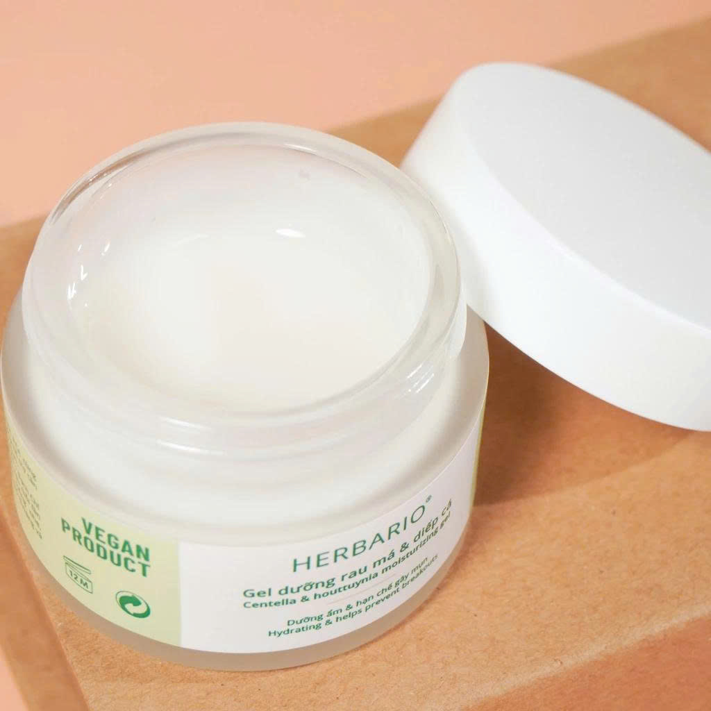 Gel dưỡng rau má &amp; diếp cá Herbario 30ml thuần chay