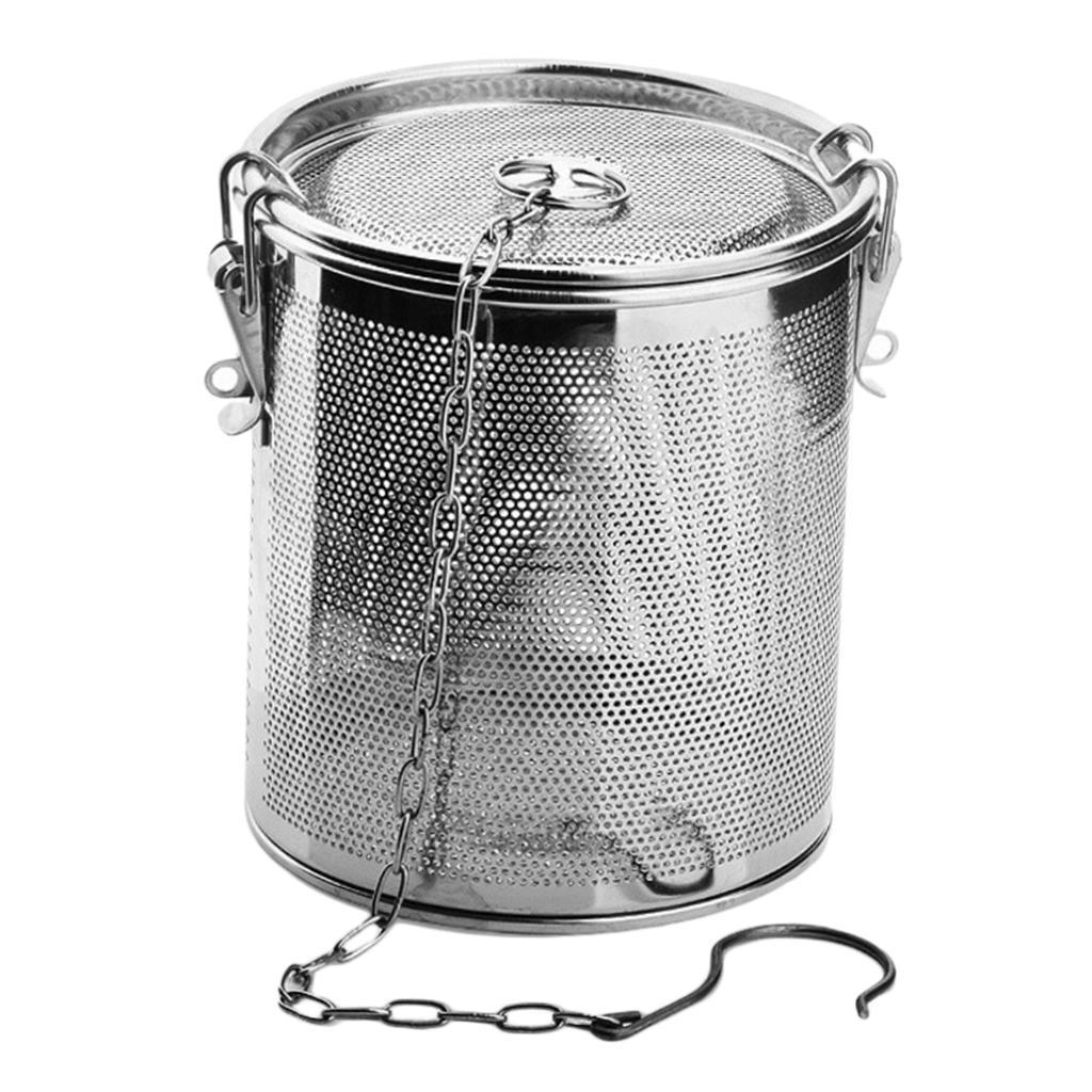2X Stainless Steel Spice Seasoning Strainer Tea Ball Strainer 1.3L