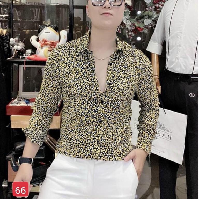 Áo sơ mi nam dài tay chất lụa không nhăn dáng ôm body nhiều mẫu TINA ms69