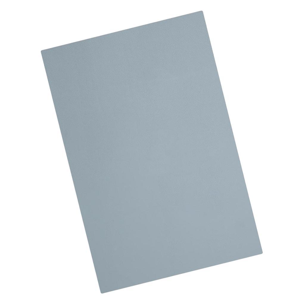 Rectangle Leather Cup Mat Coasters Non-Slip Mug Place Mats Drinks Pad Blue