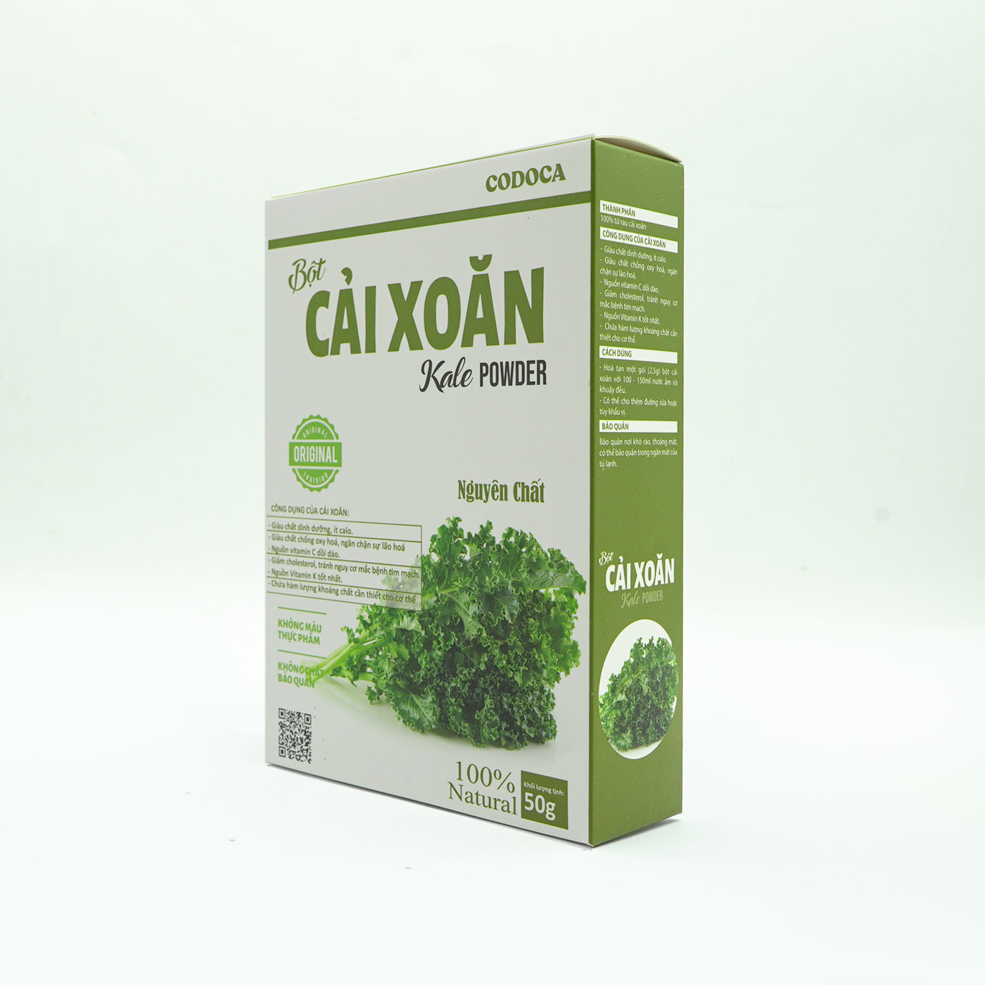 Bột Cải xoăn Codoca Nguyên Chất sấy lạnh (50g) Giàu dinh dưỡng, chống lão hóa