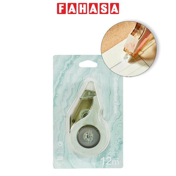 Băng Xóa Kéo Nusign - 5 mm x 12 m - Deli NS157C - Màu Xanh Mint