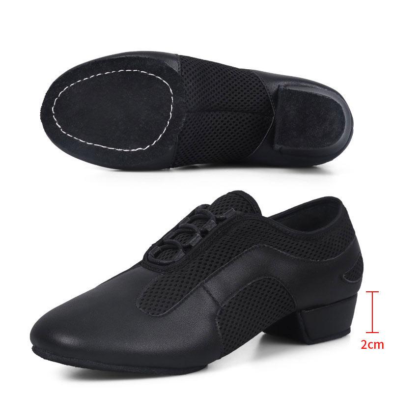 Giày khiêu vũ Latin Phụ nữ Jazz Salsa Ballroom Giày nữ cao gót nữ cô gái Tango Hip-Hop Sneakers Modern Dance Sneakers Nữ Color: Black 3.5cm Shoe Size: 4.5