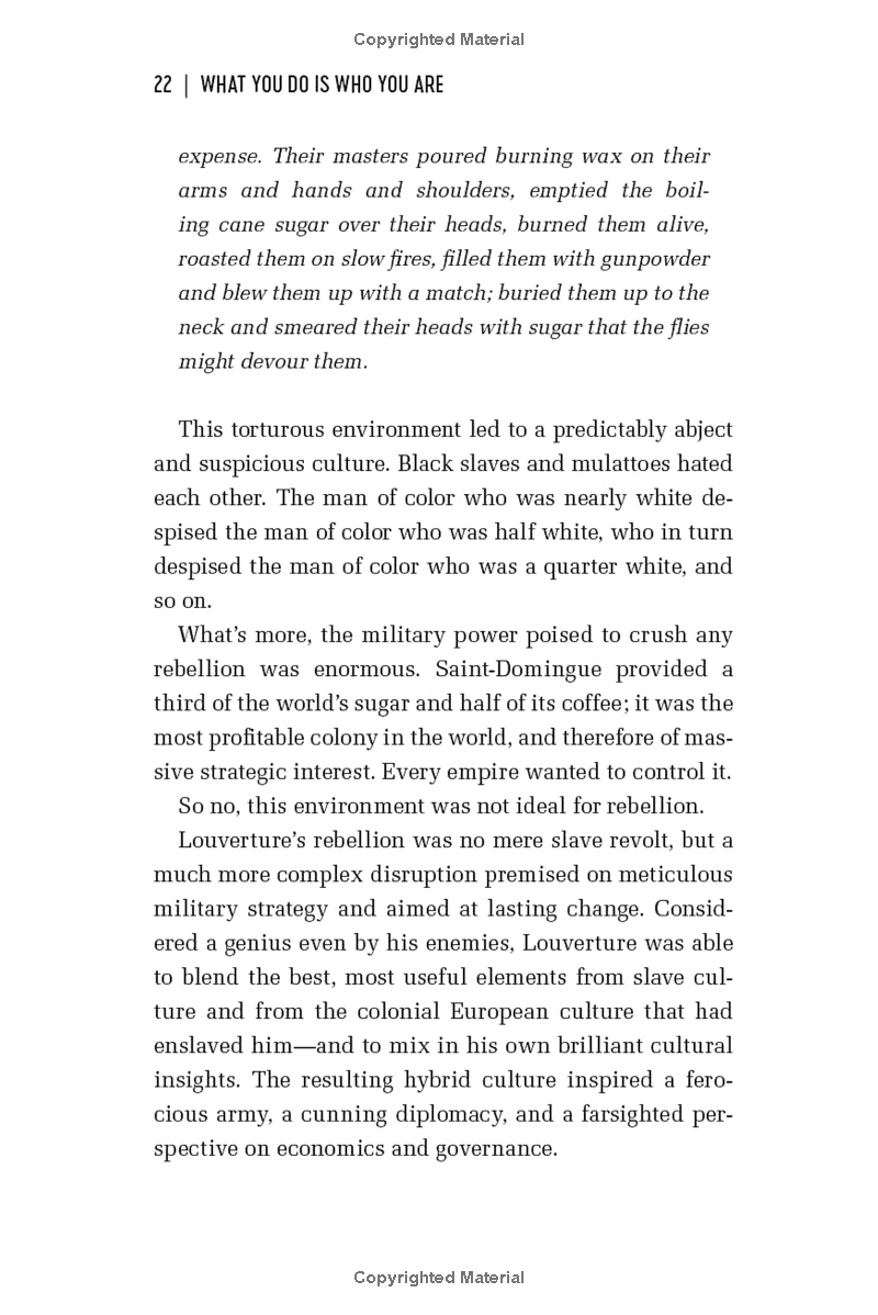 What You Do Is Who You Are: How To Create Your Business Culture