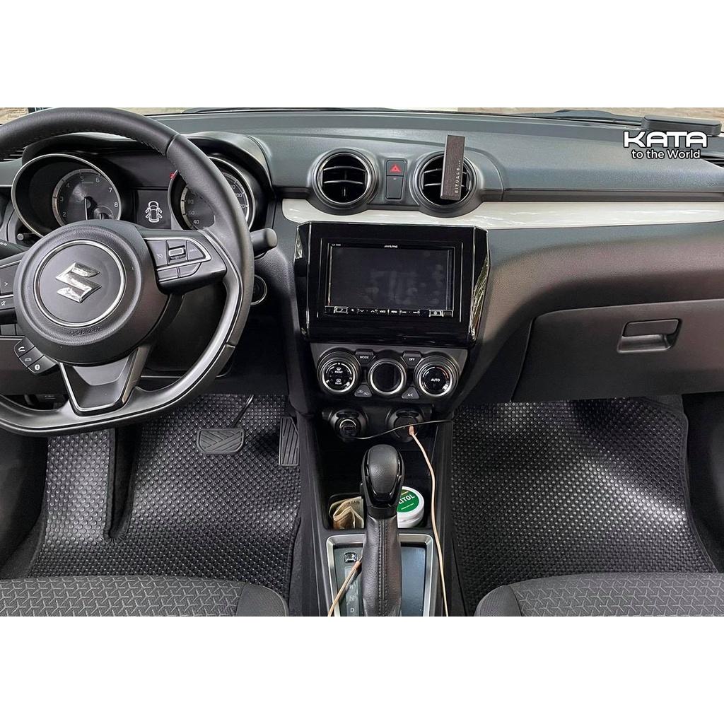 Thảm lót sàn ô tô KATA cho xe Suzuki Swift (2018-2022) - Khít với sàn xe, Chống trơn, Không mùi, Không ẩm mốc