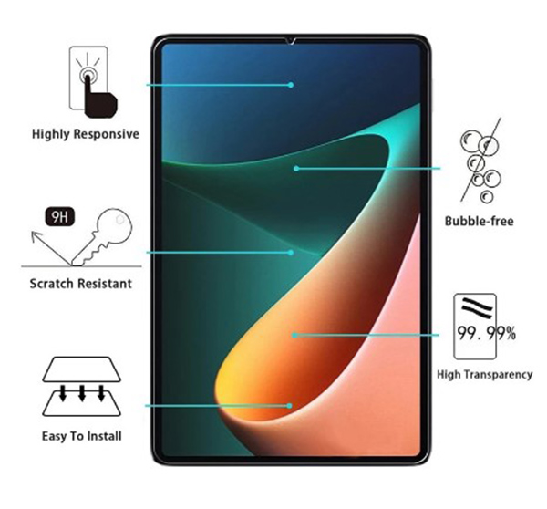 Kính cường lực dành cho máy tính bảng Xiaomi Mipad 5 / 5 Pro - Độ cứng 9H, dày 0.3 mm - Kèm bộ dán