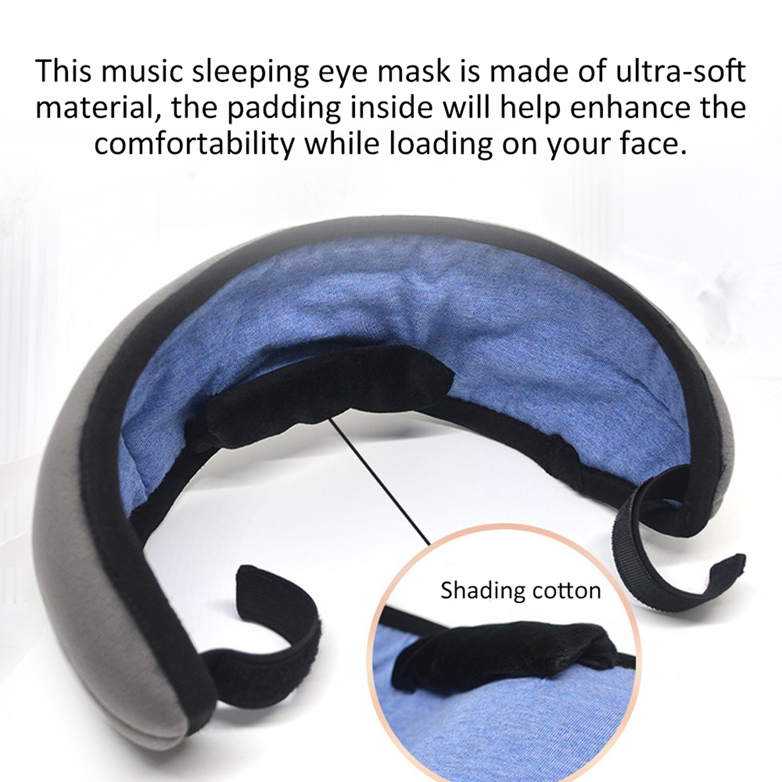 Mặt Nạ Ngủ Có Tai Nghe Mềm Không Dây Stereo BT