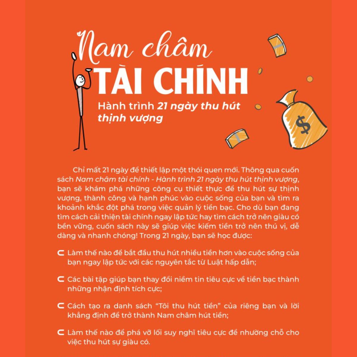 Sách - Tiền đẻ ra tiền, 5 ngôn ngữ tiền bạc, nam châm tài chính - 21 ngày thu hút thịnh vượng