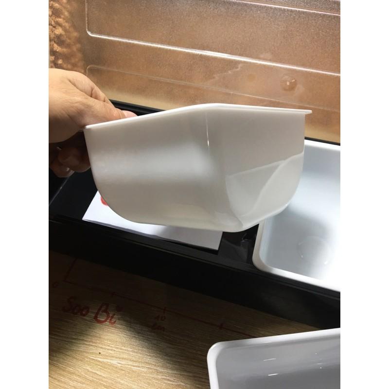 Khay topping nhựa 4 ngăn, dụng cụ pha chế
