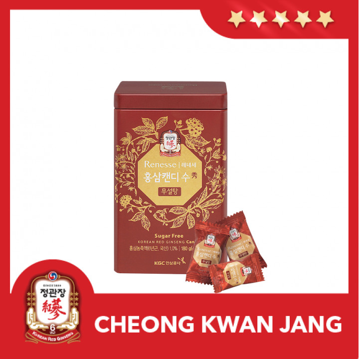 [Kẹo Sâm Hàn Quốc] Kẹo Hồng Sâm Renesse KGC Cheong Kwan Jang - Ginseng Candy (180g)