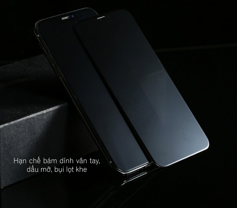 Cường lực dành cho Iphone Xsmax nhám chống vân tay - Hàng Chính Hãng