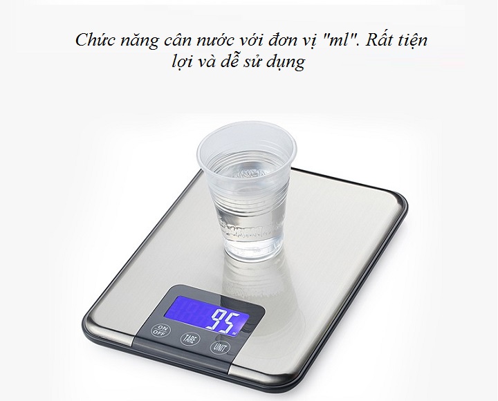 Cân điện tử 15kg/1g cao cấp V150 ( Tặng 03 nút kẹp cao su giữ dây điện )