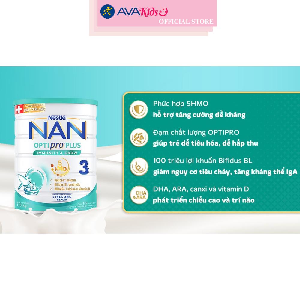 Sữa bột NAN Optipro Plus số 3 1.5 kg (1 - 2 tuổi)