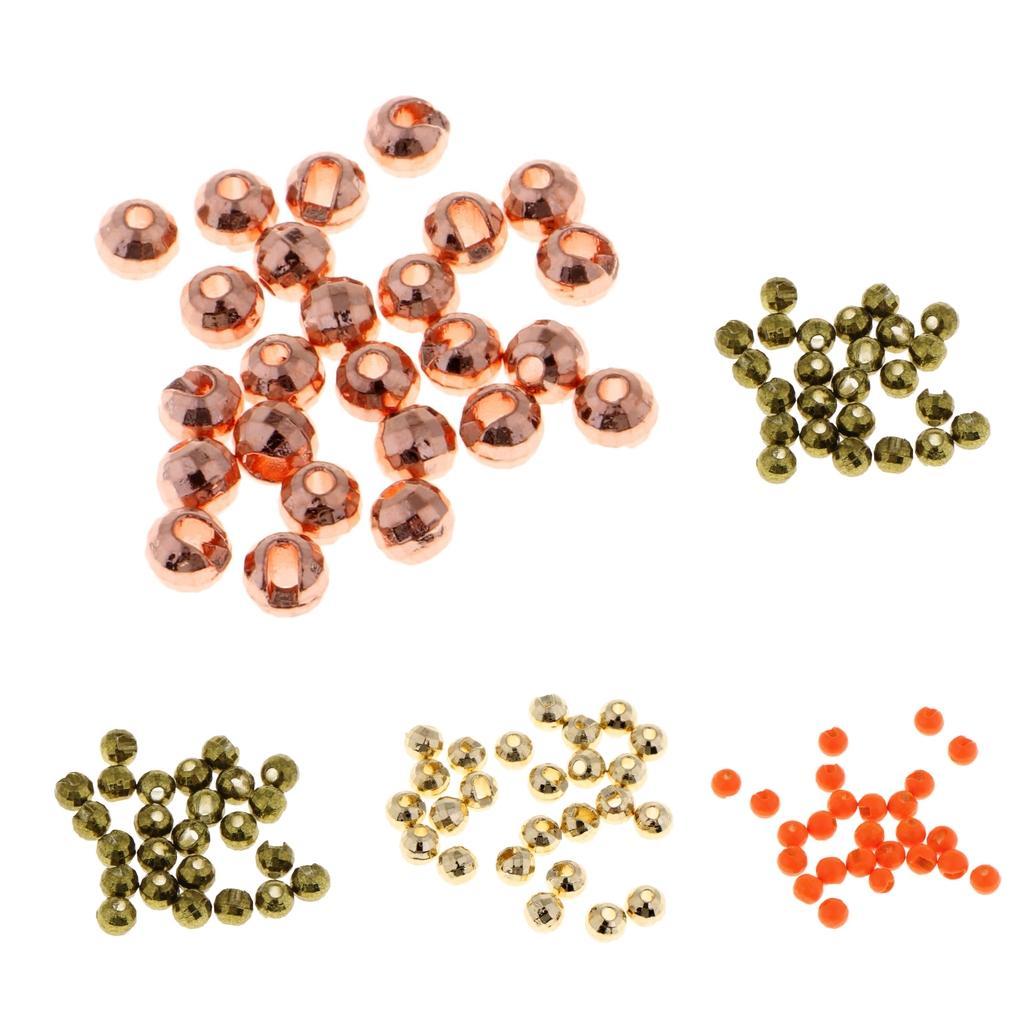 25pcs Slotted Tungsten Fly Tying Beads DIY Fly Tying Materials 2.5mm