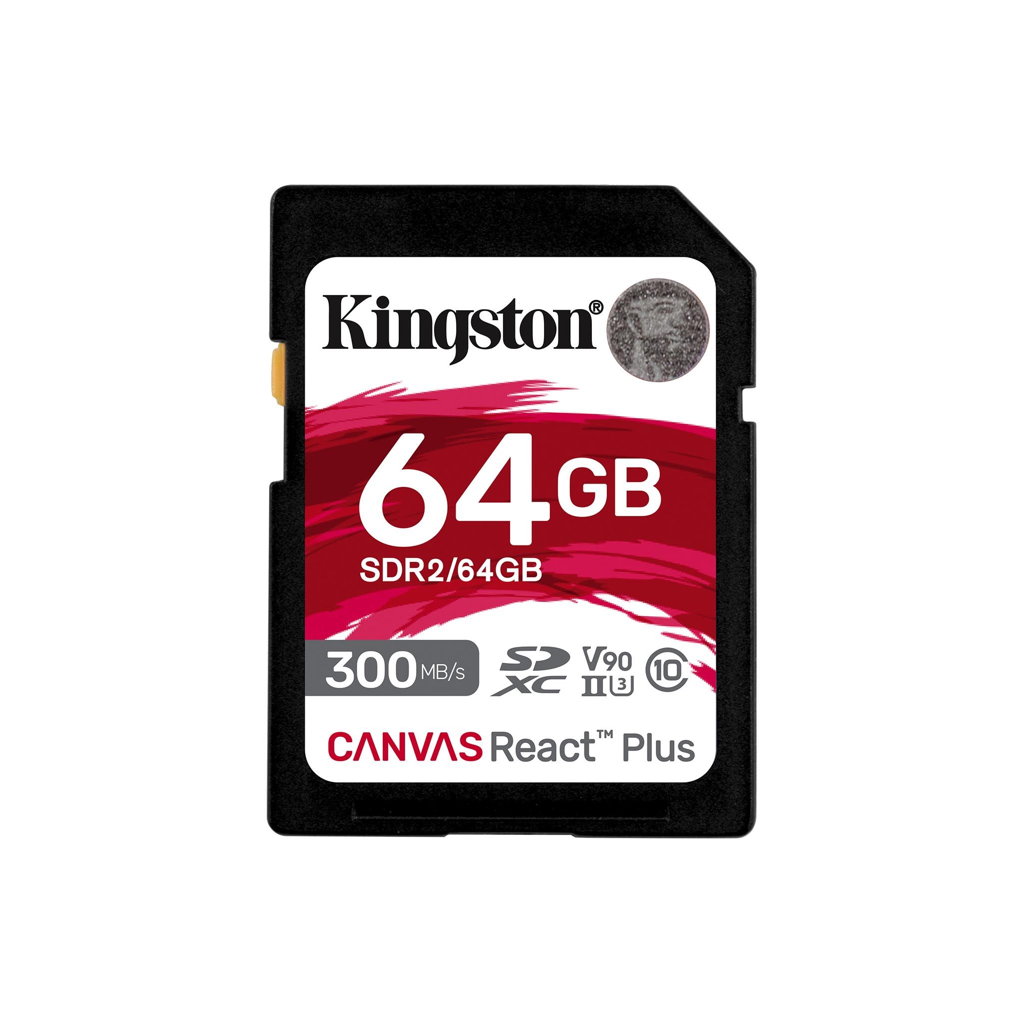 THẺ NHỚ KINGSTON SD CANVAS REACT PLUS 64GB – SDR2/64GB - Hàng Chính Hãng