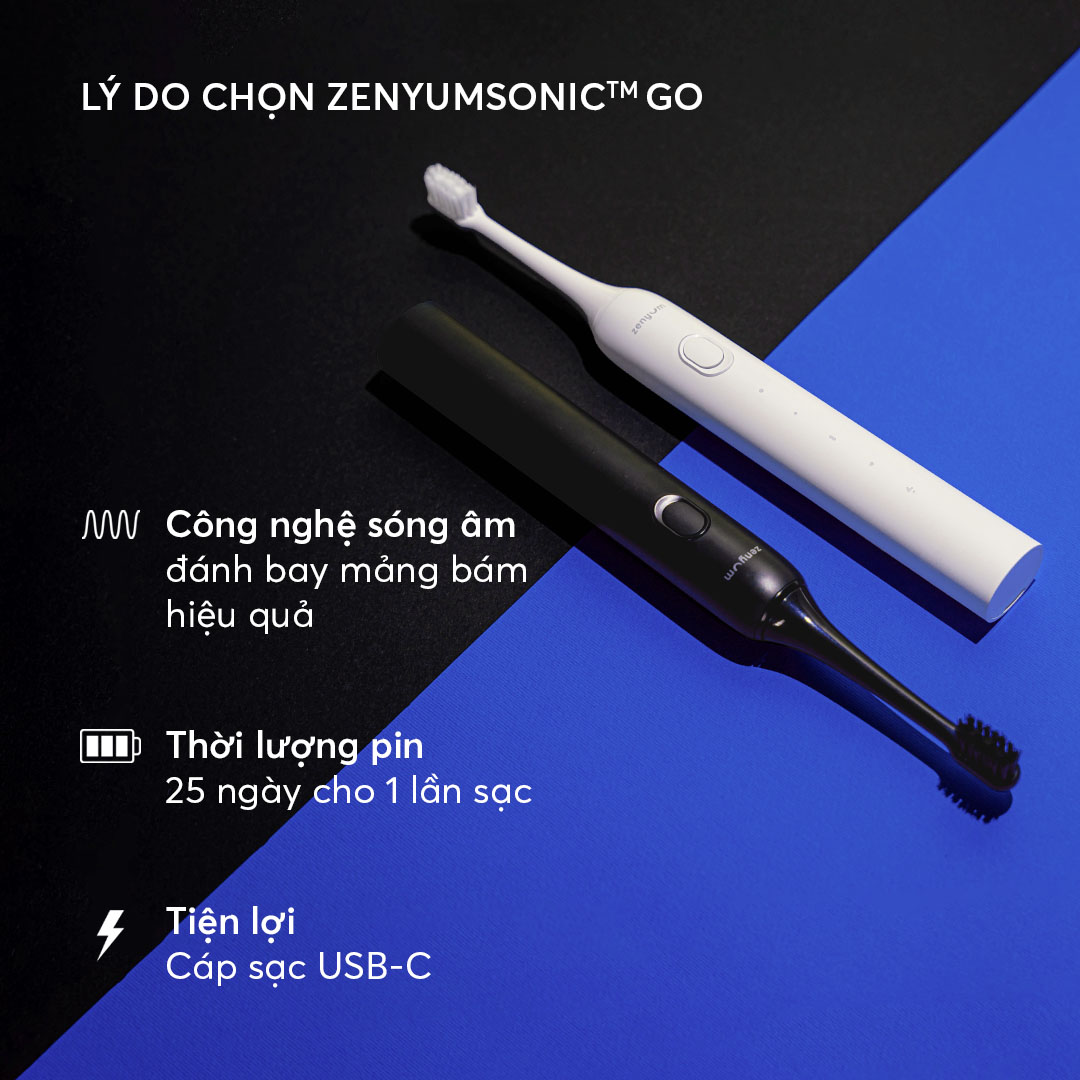 Bộ 2 Bàn Chải Điện Zenyum Sonic GO