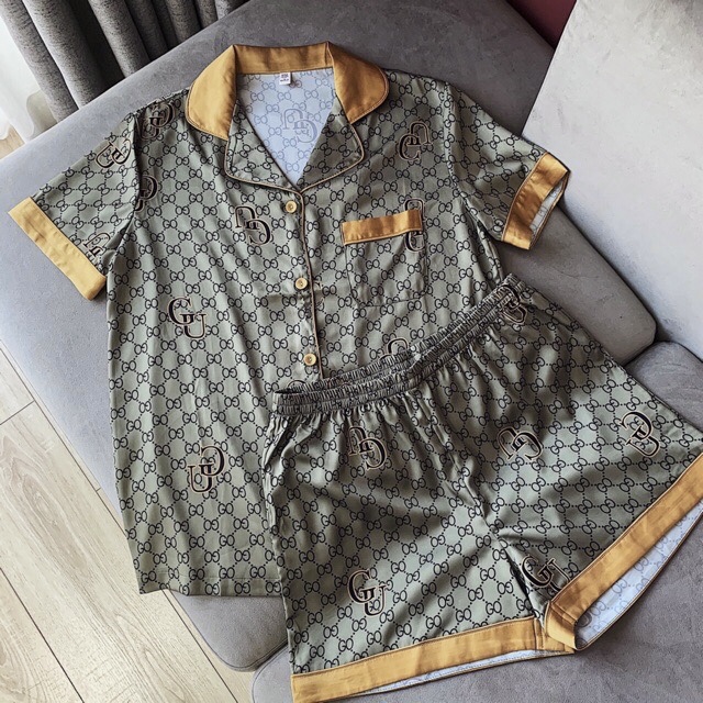 Pyjama Cộc Đùi Mặc Nhà Lụa Qc Thiết Kế Sang Chảnh