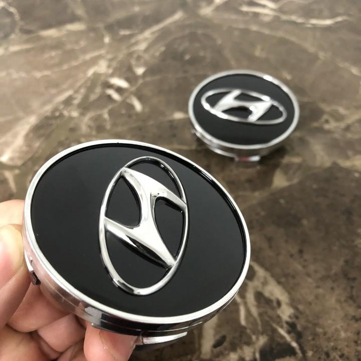 Logo chụp bánh xe ô tô Hyundai HY-60 Kích thước 60mm