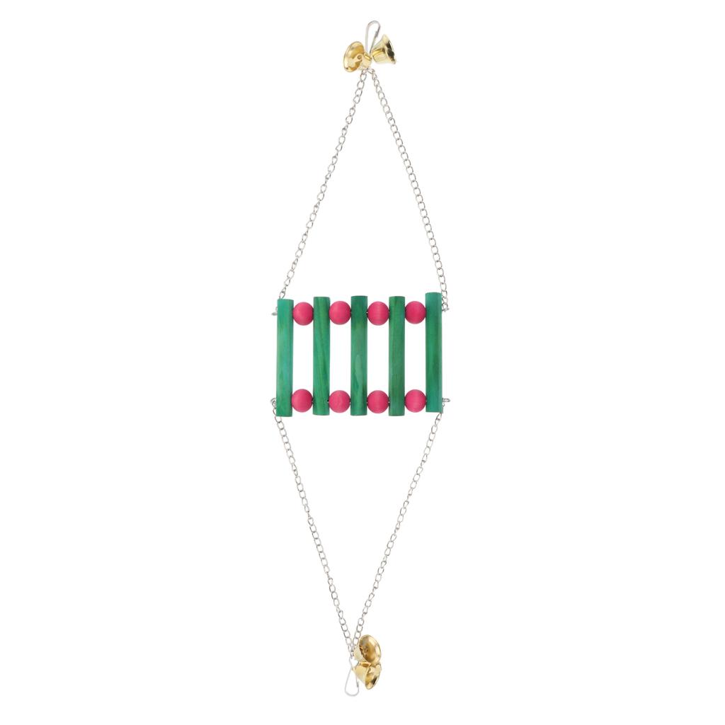 Pet Parrot Chew Swing/Tunnel/Bell Toys Cage Decoration Hanging Toy